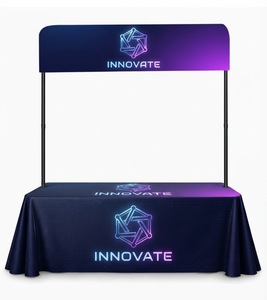 Mantel Personalizado Impreso a Todo Color con Degradado de Poliéster para Ferias Comerciales, Eventos y Exposiciones - Product Image 2
