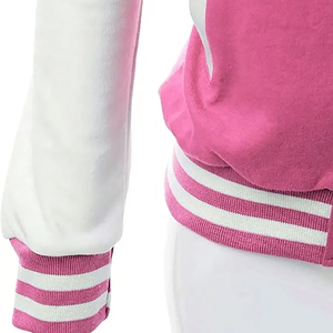 Chaqueta Varsity Acolchada con Diseño de Collage de Béisbol para Mujer, Tallas Grandes, Logotipo Personalizado, Material de Alta Calidad, Lana/Viscosa, Manga ODM - Product Image 4