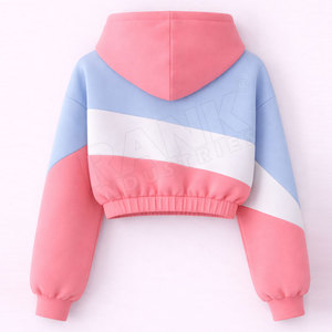 Sudaderas con capucha para mujer, estilo crop top, que ofrecen comodidad ligera y el último diseño para compradores de ropa al por mayor. - Product Image 2