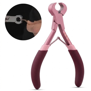 Cortador de Adhesivos de Queratina Profesional, Herramienta de Eliminación de Extensiones de Cabello, Alicates de Acero Inoxidable para Romper Adhesiones - Product Image 1