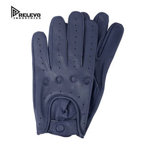 ถุงมือขับรถหนังแท้สำหรับผู้ชาย – หนังแกะแท้นุ่มสบาย กระชับมือ - Product Image 3