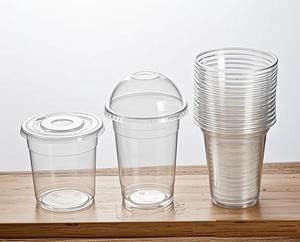 Gobelets en plastique PET de 10, 14 et 16 oz avec couvercles, jetables, pour café froid, lait, boissons gazeuses, à emporter, gobelets transparents pour boissons - Product Image 1