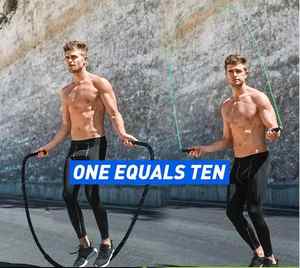 Cuerda para saltar con peso, de PVC y acero, ligera, cómoda, con espuma gruesa, para entrenamiento físico, con logotipo personalizado. - Product Image 2