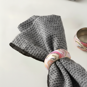 Anneaux de serviette en laiton émaillé multicolores faits à la main, forme ronde, pour décoration de table de mariage et de fête, vente en gros, exportateur, en vrac - Product Image 6