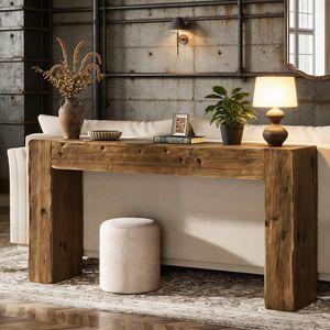 Consolle in Legno Stile Rustico per Ingresso o Tavolino da Divano - Product Image 2