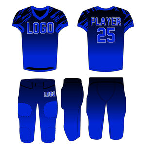 Factory Direct Custom Breathable Eco-Friendly American Football Jerseys Wholesale Team Uniforms Premium Quality Sportswear OEM - Product Image 2