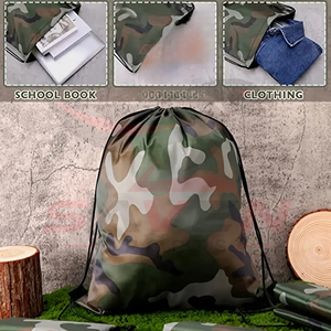 Waterproof Drawstring <b>Backpack</b> For Outdoor Activities And Travel Lightweight And Durable Storage Bag For Men <b>Women</b> - Product Image 3
