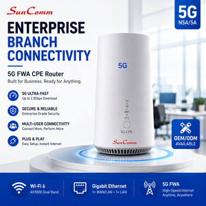 Routeur CPE 5G OpenWRT Wi-Fi 6E Pare-feu VPN WireGuard Connectivité multi-appareils 3GPP Rel-15 SunComm SC-5003-5GR - Product Image 2