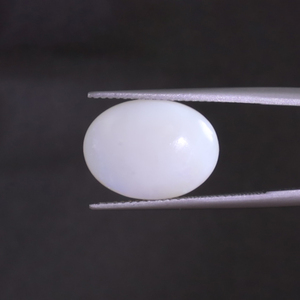 Opal Loose Gemstone 5.51 Carat Oval Cut 16x12mm Hand Cut <b>Polished</b> IGI Certified White Natural Light <b>Waxing</b>/Oiling Treated - Product Image 3