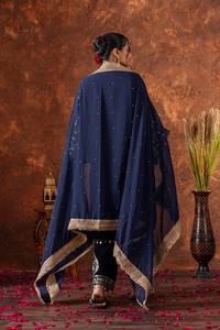 Traje Tradicional Español de Terciopelo para Mujer, Conjunto de Dos Piezas con Bordado de Algodón, Corte Holgado, para Bodas y Fiestas - Product Image 3