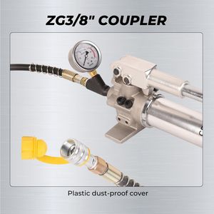 Pompe hydraulique manuelle à simple action CP-700 avec manomètre, pompe hydraulique manuelle - Product Image 4