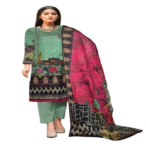 Costumes Shalwar en coton/pelouse pour femmes Costumes Shalwar Kameez Coton imprimé/Costumes de pelouse pakistanais salwar kameez - Product Image 1