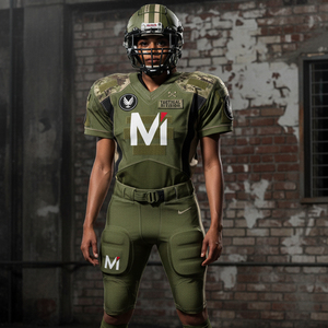 ชุดยูนิฟอร์มอเมริกันฟุตบอลแบบมืออาชีพ สั่งทำพิเศษด้วยเทคนิค Sublimation เสื้อทีมคุณภาพสูง ระบายเหงื่อได้ดี สำหรับผู้ชาย - Product Image 6