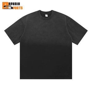 Custom Streetwear 250 GSM <b>Drop</b> Shoulder Street Style <b>Acid</b> Wash T-Shirt Oversized Heavy Men Boxy Cropped Vintage Washed T Shirts - Product Image 3