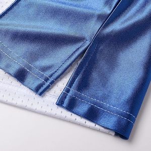 Camiseta de Fútbol Blanca con Detalles Azules y Naranjas, Número 7, Material de Malla, Diseño Duradero, Ropa Deportiva - Product Image 4