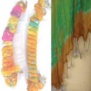 Pañuelo Bandhani Tie & Dye Hecho a Mano, Estampado Étnico Tradicional, Ligero y Moderno, Dupatta para Mujer, Estilo Bohemio - Product Image 3