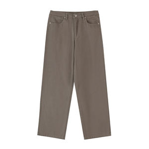 กางเกงยีนส์ขาตรงทรงหลวมสไตล์เกาหลีแบบใหม่ ปรับเอวได้ เหมาะสำหรับใส่ไปเรียนหรือทำงาน - Product Image 5