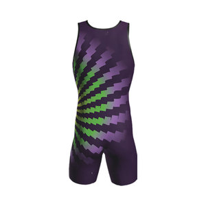 Best Quality 100% Polyester Eco-Friendly Wrestling <b>Singlets</b> Pakistan Wholesale Rate Breathable Custom Logo <b>Men</b> OEM - Product Image 2