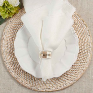 Anillos de Servilleta de Madera Ecológicos Hechos a Mano con Aspecto de Mármol, Decoración para Mesa de Cocina, Accesorio para Comedor en Bodas, Fiestas y Navidad - Product Image 3