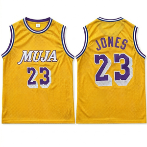 Camiseta de Baloncesto para Hombre al por Mayor, de Secado Rápido, de Poliéster, Ropa Deportiva para Equipos, Lista para Enviar - Product Image 4