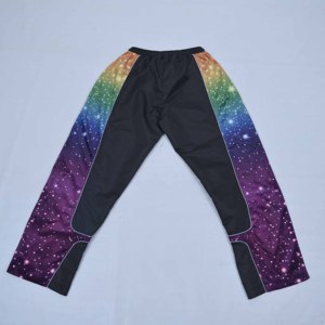 กางเกงฮาเร็มผู้หญิงสีพื้น ทรงปกติ เอวยางยืด สวมใส่สบายๆ สไตล์สปอร์ต พิมพ์ลายแบบซับลิเมชั่น ผ้าโพลีเอสเตอร์ 100% - Product Image 2