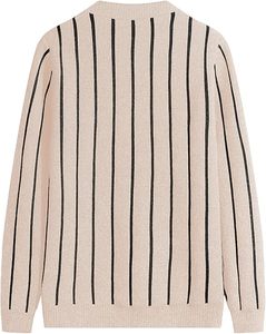 Cárdigan de Punto Transpirable con Cuello en V para Hombre, Suéter con Botones y Rayas Estilo Universitario para Moda Universitaria en EE. UU. - Product Image 6