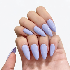Dewy Lilac Glow Medium almendra Nils Minimalista Suave Elegancia Sofisticado OL Oficina Chic Lavanda lechosa Acabado brillante - Product Image 5