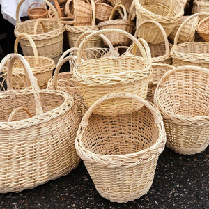 Nouveau design, décoration de paysage miniature, panier en rotin tressé, décoration d'intérieur, artisanat, panier à fleurs, origine Vietnam, GIA GIA - Product Image 1