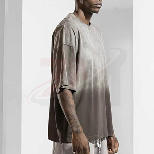Camiseta de Hombre con Lavado Ácido OEM, Algodón Grueso, Estilo Urbano Moderno, Camiseta de Algodón con Lavado Ácido para Hombre, Estilo Urbano Oversize - Product Image 4