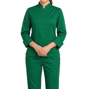 Uniforme de Chef de Cocina, 100% Algodón, Manga Larga, Unisex, Cierre de Botones, Tejido de Punto, Estampado Digital, Ropa de Trabajo para Personal de Restaurante y Hotel - Product Image 6
