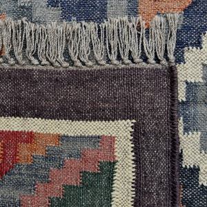 4x6 minimaliste bohème inspiré Flatweave laine et Jute Dhurrie tapis tapis pour la décoration de la maison - Product Image 3