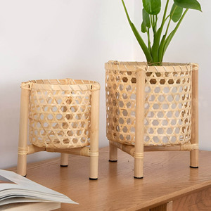 Ensemble de supports pour plantes en bambou, grande qualité, faits à la main, décoration de jardin écologique, supports pour plantes. - Product Image 5