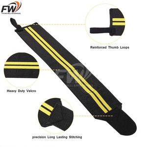 Bandes de soutien pour poignets de haute qualité pour la musculation, avec boucles pour le pouce, pour hommes et femmes - Product Image 2
