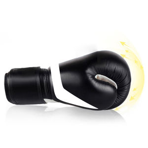 Gants de boxe en cuir pour hommes, haute qualité, logo personnalisable, couleurs variées, tailles 8oz et 6oz, séchage rapide, matériaux écologiques et durables - Product Image 4