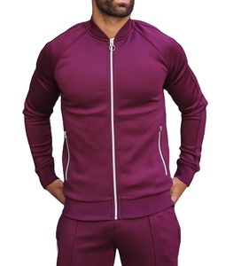 Chaqueta con cremallera transpirable personalizada y pantalón para correr, chándal de talla grande para hombre, venta al por mayor, gimnasio, entrenamiento físico, conjunto de ropa deportiva de dos piezas - Product Image 4