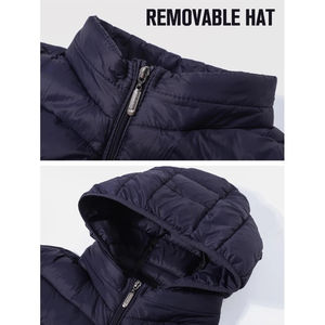 Chaleco Acolchado de Lona sin Mangas para Hombre con Logotipo Personalizado de Alta Calidad, OEM, Impermeable, Transpirable, Ropa de Invierno, Estilo Urbano - Product Image 3