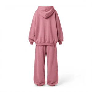 Ensemble de survêtement décontracté pour femme, antibactérien, à manches longues, pour l'hiver, deux pièces, haut et pantalon, en molleton - Product Image 3
