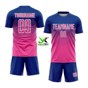 VANTEX Custom <b>Soccer</b> Jersey Kit Quick Dry Purple Orange Dots Short Sleeve Team Uniform 00 Number Polyester Sports Wear - Product Image 5