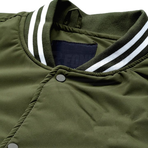 Blouson matelassé décontracté slim pour homme, hiver 2026, col montant, respirant, en laine/viscose, à bouton unique - Product Image 5