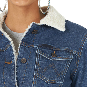 El mejor producto de algodón de alta calidad, recién llegado, chaqueta vaquera con botones cubiertos transpirables de tamaño personalizado para mujer - Product Image 5