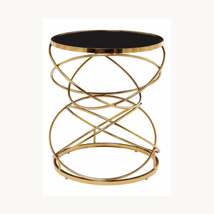 Modern Round Marble Top Coffee <b>Table</b> With <b>Gold</b> Metal Frame Contemporary Living Room Furniture Decorative <b>Side</b> <b>Table</b> - Product Image 2