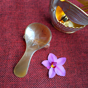 Meilleur ensemble d'ustensiles de table en corne de buffle naturelle, écologique, poli miroir, qualité restaurant, avec plateau de service pour fêtes et événements - Product Image 6