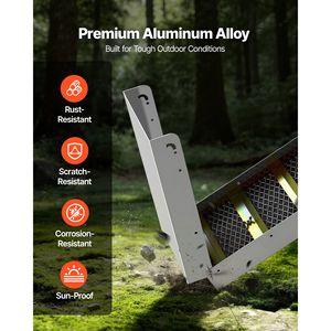 Caja de lavado de oro plegable de 50 pulgadas, de aleación de aluminio, equipo de minería portátil con cordón ajustable - Product Image 3