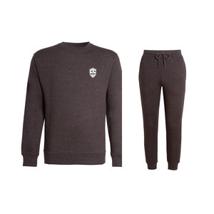 Ensemble de survêtement pour hommes actifs, tissu intérieur respirant et doux, coupe confortable et décontractée, tenue de sport élégante pour l'entraînement - Product Image 1