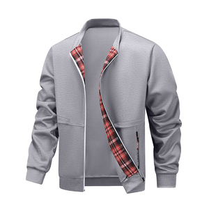 Men's Lightweight Bomber Jacket Casual Outdoor <b>Zip</b> Jacket Custom Clothing Manufacturer Bomber Jackets - Product Image 5