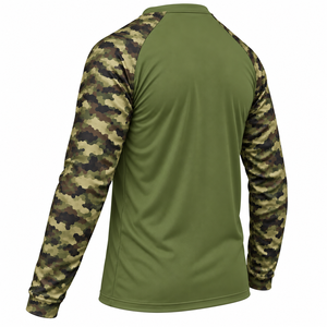 Camisa de Pesca para Hombre con Logotipo Personalizado, Protección UV, Ropa de Trabajo para Exteriores, Mangas Estampadas, Camisa Deportiva Personalizada para Hombre - Product Image 4