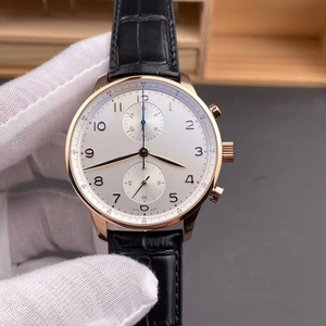 Noble and Romantic Business Luxury Rose Gold Expression White Dial Banquet Casual <b>Chronograph</b> <b>Automatic</b> Mechanical Men's Watch - Product Image 1