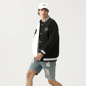 Proveedor Mayorista de Chaquetas de Moda con Servicio de Corte y Confección, MOQ Bajo, Bordado de Parches Personalizados, Chaqueta Universitaria, Chaqueta Bomber con Botones a Presión - Product Image 3