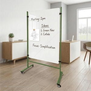Pizarra Verde Reversible con Soporte Móvil para Uso Comercial y de Oficina - Product Image 6