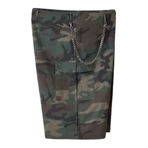 Pantalones Cortos Deportivos para Hombre, de Cintura Alta, de Lona Transpirable, con Cierre de Cordón, Tejidos, Casuales, con Logotipo Frontal, 100% Algodón - Product Image 3